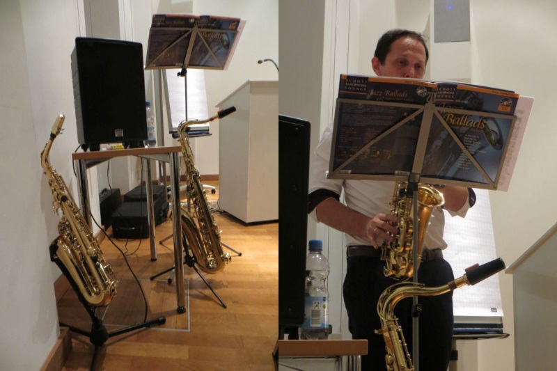 Saxophonist Frank Burkhardt