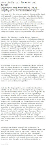 Stuttgarter Nachrichten/ Nordrundschau, 22.10.2009