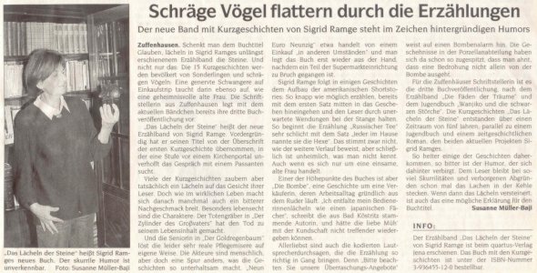 Stuttgarter Nachrichten "Hier im Stuttgarter Norden", 11.03.2003